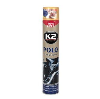 Поліроль для торпедо "персик" / PERFECT POLO COCKPIT SPRAY 750ML PEACH K2 K407BR0