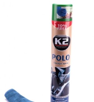 Поліроль для торпедо "сосна" / PERFECT POLO COCKPIT SPRAY 750ML PINE K2 K407SO1