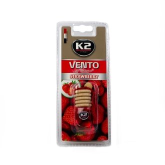 Автомобільний ароматизатор (освіжувач) повітря "полуниця", блістер / VINCI VENTO STRAWBERRY 8ML K2 V450 (фото 1)