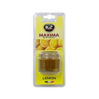 Гелевий ароматизатор (освіжувач) повітря "лимон" / VINCI MAXIMA LEMON 50ML K2 V605