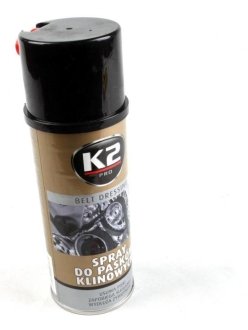 Засіб для змащення клинових ременів / PRO BELT DRESSING 400ML K2 W126