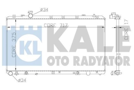 Радіатор охлаждения Fiat Sedici, Suzuki Sx4 Radiator OTO RADYATOR Kale 342120