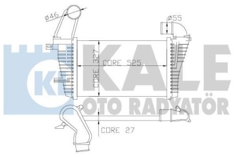 Інтеркулер Opel Astra H OTO RADYATOR Kale 345900