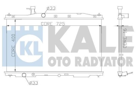 Радиатор охлаждения Honda Cr-V III OTO RADYATOR Kale 357300