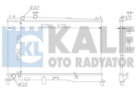 Радіатор охлаждения Mazda 6 OTO RADYATOR Kale 360000