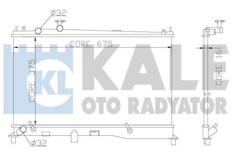 Радіатор охлаждения Mazda 6 OTO RADYATOR Kale 360000 (фото 1)