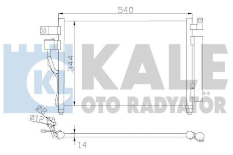 Радіатор кондиционера Hyundai Accent III OTO RADYATOR Kale 391400