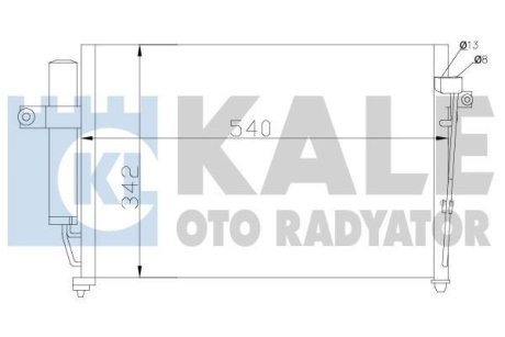 Радіатор кондиционера Hyundai Getz OTO RADYATOR Kale 391700