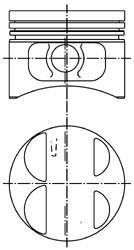 Поршень циліндру ЗМЗ 406 d=93,0 (п/п+ст/к+п/к) П/К (вир-во KS) KOLBENSCHMIDT 40075620