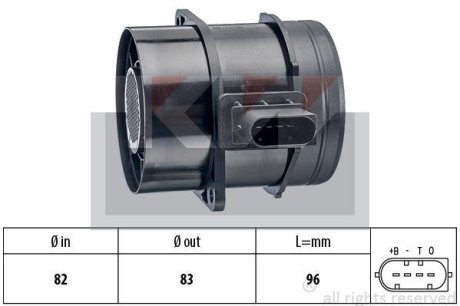 Расходомер воздуха KW 491359