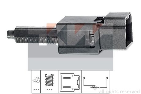 Датчик педалі гальм/сцепление (аналог EPS 1.810.165/Facet 7.1165) KW 510 165