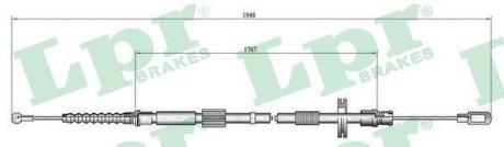 Трос ручного гальма LPR C0050B