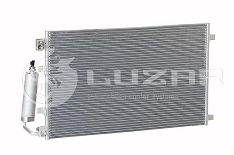Радіатор кондиционера Qashqai 2.0 (06-) АКПП,МКПП с ресивером LUZAR LRAC 1420 (фото 1)