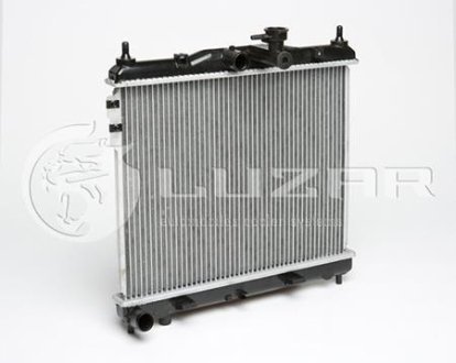 _Распродажа!!!_Радиатор охлаждения (алюм.) (478*370*16) Getz 1.1/1.3/1.4/1.6 (02-) МКПП/АКПП (с подводом для охлажд. АКПП) LUZAR LRc HUGz02110 (фото 1)