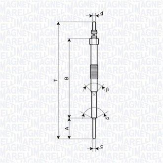 Свічка накалу MAGNETI MARELLI 062900129304