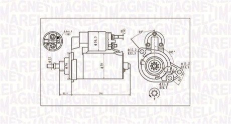 Стартер MAGNETI MARELLI 063720713010