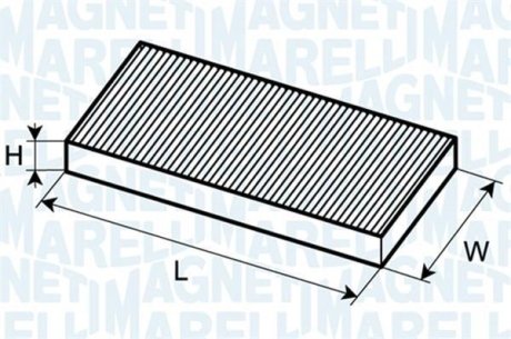 Фильтр, воздух во MAGNETI MARELLI 350203061800