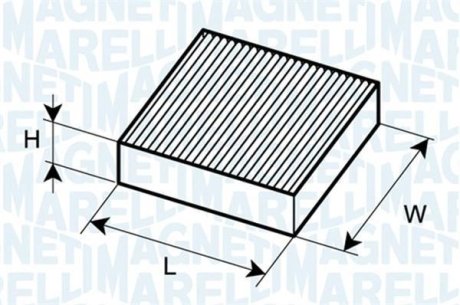 CABIN FILTER MAGNETI MARELLI 350203061880