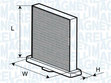 Фильтр, воздух во MAGNETI MARELLI 350203062130