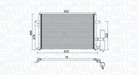 Радиатор кондиціонера MAGNETI MARELLI 350203912000 (фото 1)