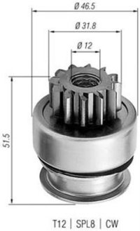 Ведущая шестерня, стартер MAGNETI MARELLI 940113020261