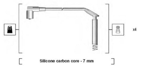 Комплект проводов зажигания MAGNETI MARELLI MSK673