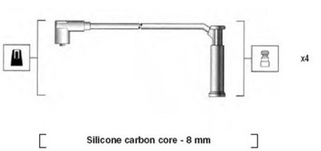 Високовольтні ДРОТИ, КОМПЛЕКТ MAGNETI MARELLI MSK786