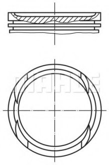 Поршень двигуна MAHLE / KNECHT 010 05 02