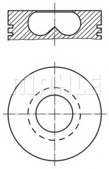 Поршень двигуна MAHLE / KNECHT 015 69 02