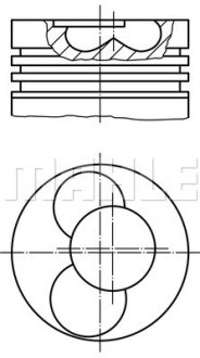 Поршень двигуна MAHLE / KNECHT 028 20 00 (фото 1)