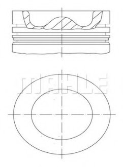 Поршень VOLVO FH12 D12A 131.0 MAHLE / KNECHT 038 43 00