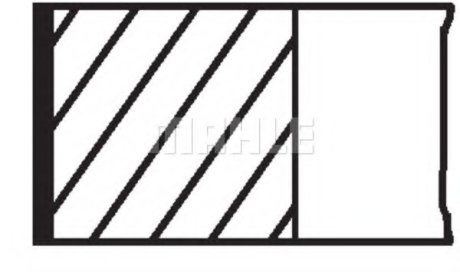 Кільця поршневі MAHLE / KNECHT 03902V0