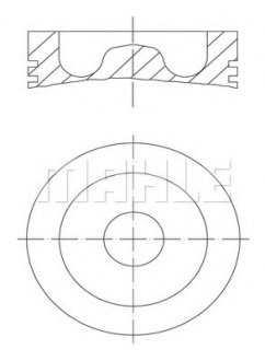 Поршень двигуна MAHLE / KNECHT 061 PI 00129 000 (фото 1)