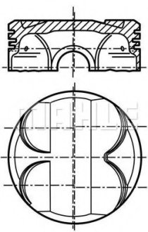 Поршень двигуна MAHLE / KNECHT 081 PI 00101 000