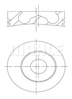 Поршень двигуна MAHLE / KNECHT 101 93 00 (фото 1)