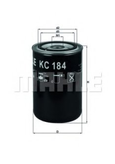 Паливний фільтр MAHLE / KNECHT KC184 (фото 1)