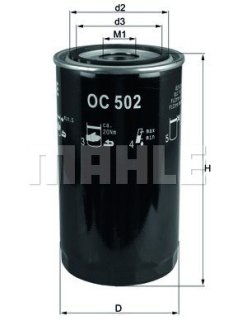 Фільтр оливи MAHLE / KNECHT OC 502
