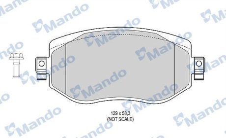 Колодки гальмові дискові передние MANDO MBF015304