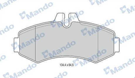 ГАЛЬМІВНІ колодки до дисків MANDO MBF015660