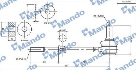 Стойка стабілізатора MANDO MSC010100