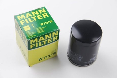 Фільтр масляний двигуна (вир-во) MANN W713/16 (фото 1)