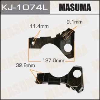 Кронштейн бампера переднего левый Toyota Corolla (02-07) MASUMA KJ1074L