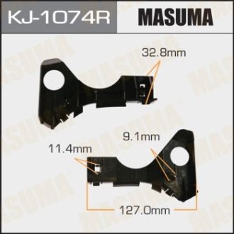 Кронштейн бампера переднего правый Toyota Corolla (02-07) MASUMA KJ1074R