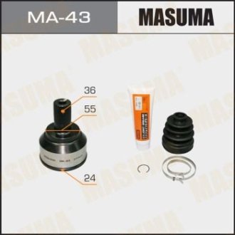 ШРУС зовнішній Mazda 3 (03-06) (нар:36/вн:24) MASUMA MA43 (фото 1)