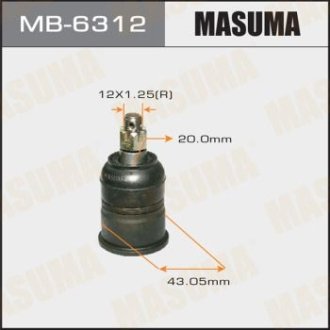 Опора шаровая MASUMA MB-6312 (фото 1)