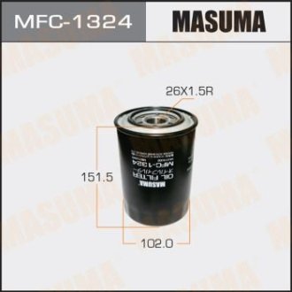 Фильтр масляный Mitsubishi Pajero (00-) D 3.2 MASUMA MFC1324 (фото 1)