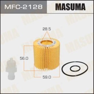 Фильтр масляный (вставка) Toyota Auris, Corolla, Yaris (08-) MASUMA MFC2128 (фото 1)