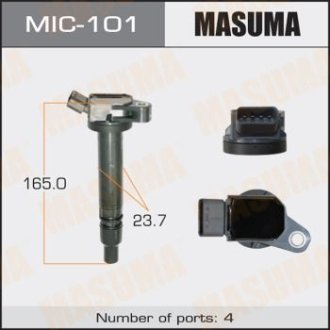 Котушка зажигания Toyota Camry, RAV 4 2.5 (09-), Venza 2.7 (09-16) MASUMA MIC101