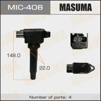 Котушка зажигания Mazda CX-5, CX-9, 3, 6 1.5, 2.0, 2.5 (12-) MASUMA MIC408