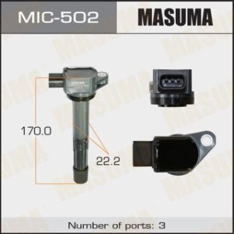 Котушка зажигания Honda CR-V 2.0, 2.4 (-12) MASUMA MIC502
